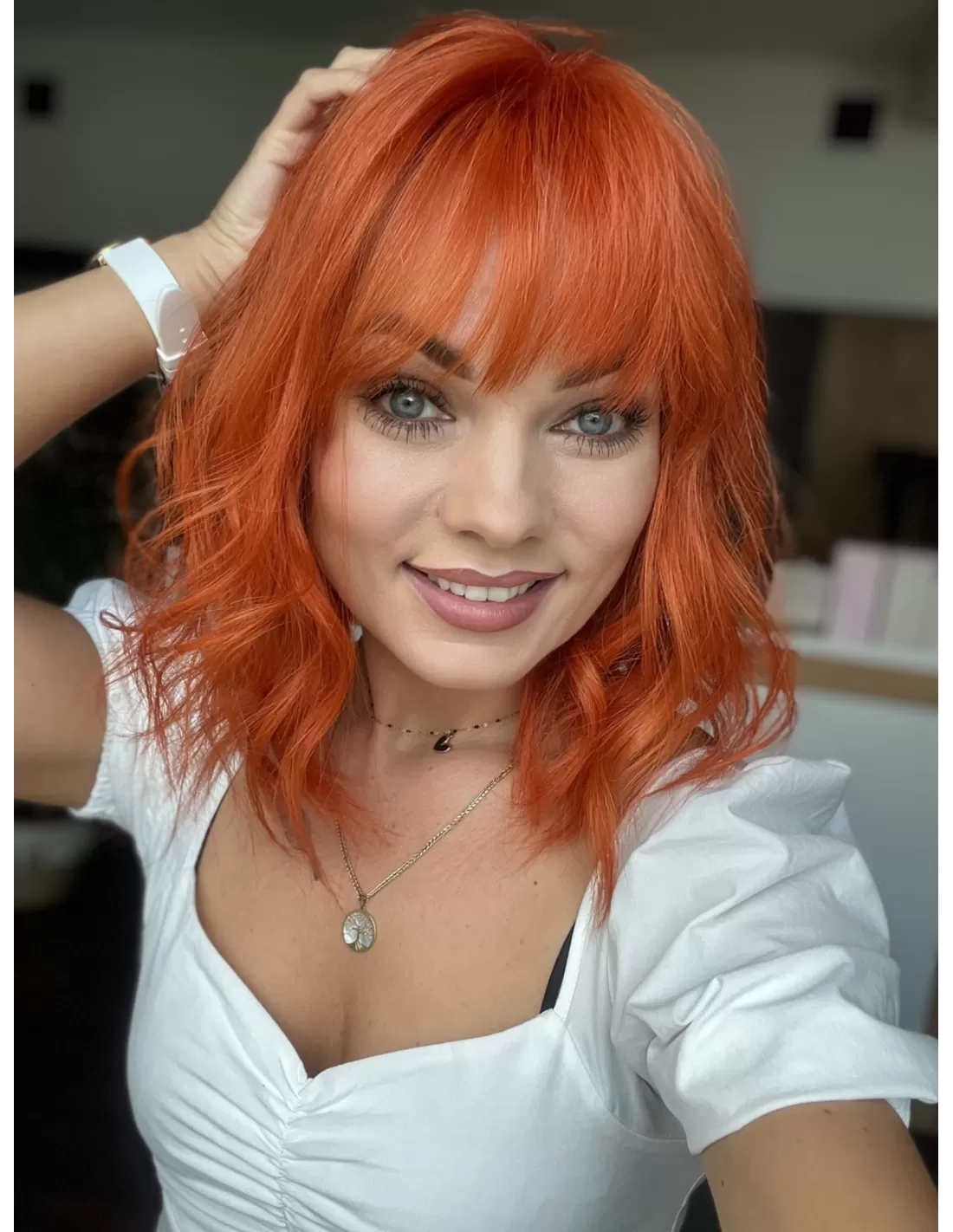 Falowane włosy do ramion